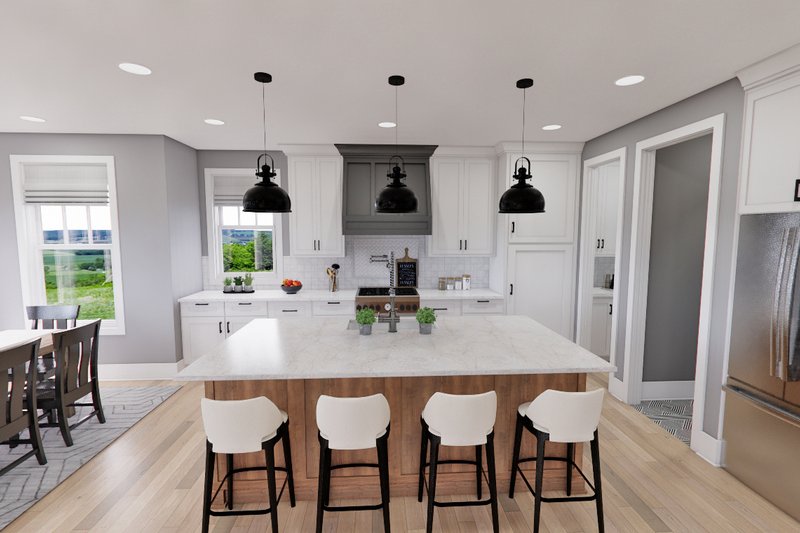 House Design - Interior - Kitchen 3 for Traditional House Plan #51-1257 - 3 bed, 3.5 bath