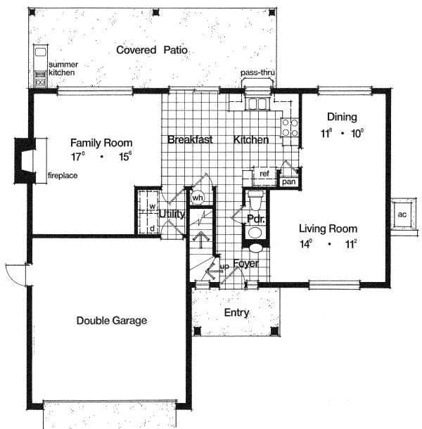 European Floor Plan - Main Floor Plan #417-179