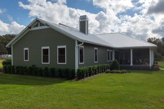 Exterior - Rear Elevation 3 for Ranch House Plan #1058-173 - 3 bed, 3 bath