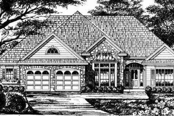 Exterior - Other Elevation for European House Plan #40-199 - 3 bed, 2 bath