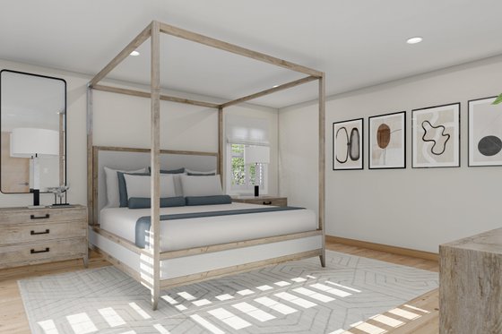 Interior - Master Bedroom for Traditional House Plan #1060-15 - 4 bed, 3.5 bath