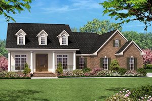 Colonial Exterior - Front Elevation Plan #430-14