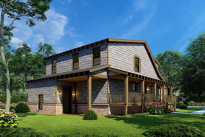 Dream House Plan - Exterior - Rear Elevation for Country House Plan #923-255 - 3 bed, 2.5 bath