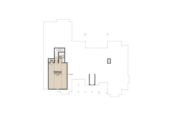 Floor Plan - Upper Floor for Farmhouse House Plan #120-296 - 4 bed, 3.5 bath