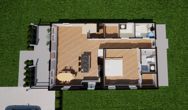 Country Floor Plan - Main Floor Plan #1116-25