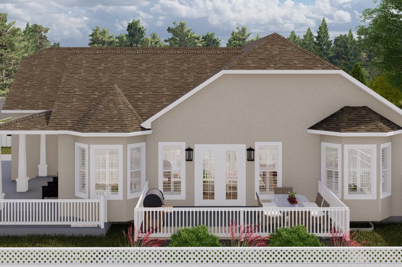 House Blueprint - Exterior - Other Elevation 1 for Farmhouse House Plan #1060-108 - 2 bed, 2 bath