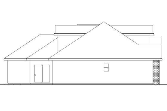 Exterior - Other Elevation House Plan #124-561 - 3 bed, 2 bath