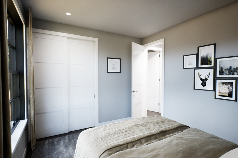 Architectural House Design - Interior - Bedroom for Farmhouse House Plan #48-1218 - 3 bed, 2 bath