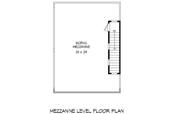 Floor Plan - Upper Floor 2 for Contemporary House Plan #932-127 - 2 bed, 2.5 bath