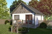 Craftsman Style House Plan - 2 Beds 1 Baths 704 Sq/Ft Plan #79-101 Exterior 