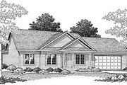 Traditional Style House Plan - 3 Beds 2 Baths 1206 Sq/Ft Plan #70-102 