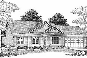 Traditional Exterior - Front Elevation Plan #70-102