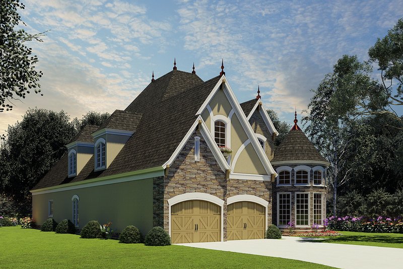 Dream House Plan - European Exterior - Front Elevation Plan #17-3284