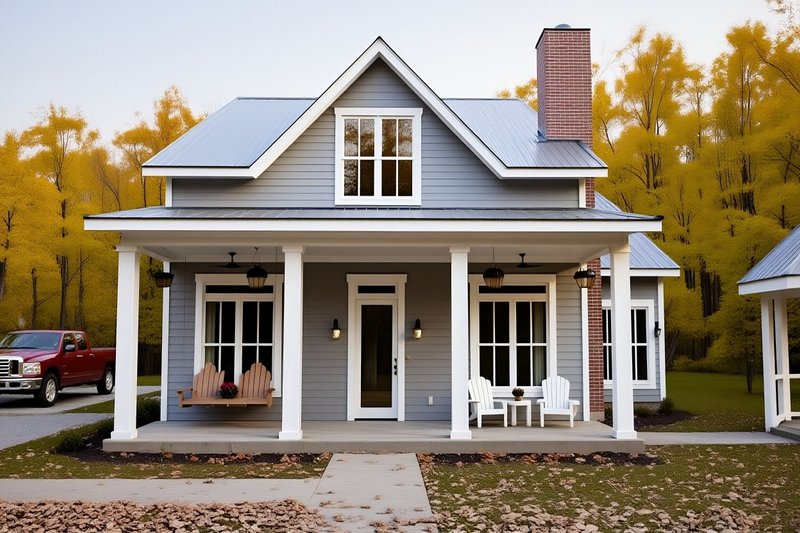 House Design - Farmhouse Exterior - Front Elevation Plan #1118-2