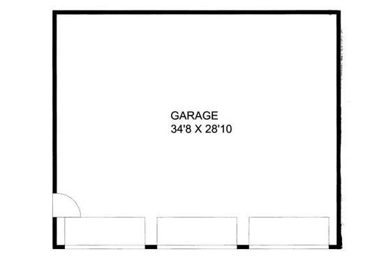 Floor Plan - Main Floor for Traditional House Plan #117-805, 0 bath