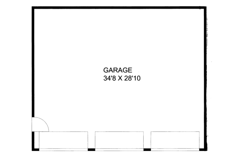 House Plan Design - Floor Plan - Main Floor for Traditional House Plan #117-805, 0 bath