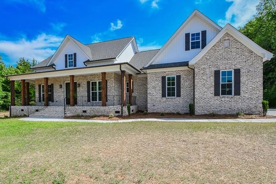 Exterior - Front Elevation 3 for Farmhouse House Plan #430-147 - 3 bed, 2 bath