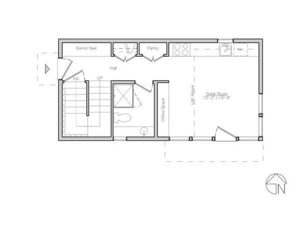 Modern Floor Plan - Main Floor Plan #914-1