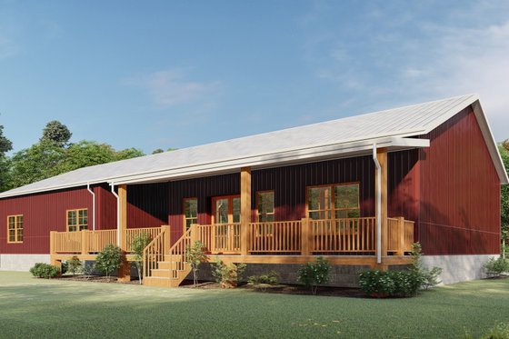 Exterior - Other Elevation for Barndominium House Plan #1092-24 - 5 bed, 3 bath