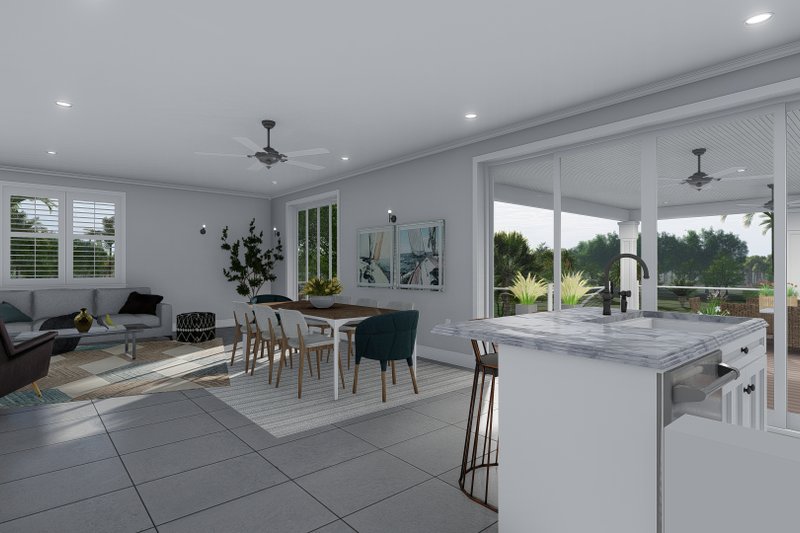 Architectural House Design - Exterior - Outdoor Living 4 for Traditional House Plan #1060-76 - 1 bed, 2.5 bath