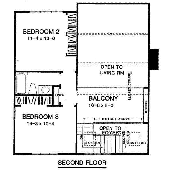 Floor Plan - Upper Floor Plan #322-101