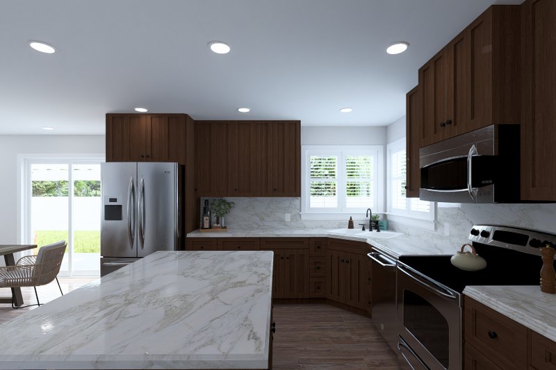 Architectural House Design - Interior - Kitchen 1 for Farmhouse House Plan #1060-374 - 3 bed, 2.5 bath