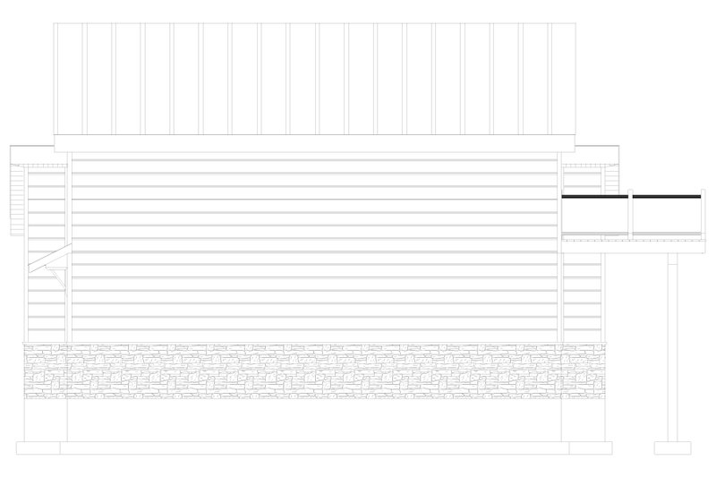 House Blueprint - Exterior - Other Elevation for Modern House Plan #1060-155 - 1 bed, 1.5 bath