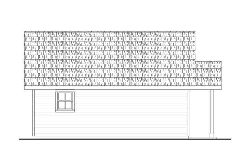 Dream House Plan - Exterior - Other Elevation 1 for Cottage House Plan #124-1372, 1 bath