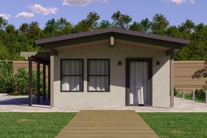 Exterior - Front Elevation 4 for Traditional House Plan #1106-124 - 1 bed, 1 bath