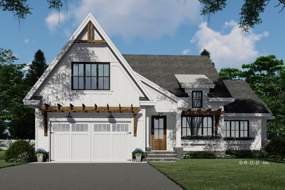 Exterior - Front Elevation 3 for Farmhouse House Plan #51-1569 - 3 bed, 3 bath