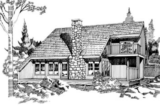 Exterior - Front Elevation for Contemporary House Plan #47-528 - 3 bed, 2.5 bath