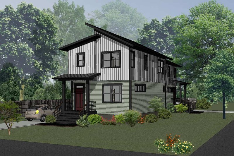 House Plan Design - Modern Exterior - Front Elevation Plan #79-368