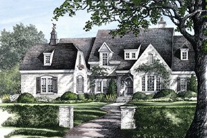 European Exterior - Front Elevation Plan #137-227