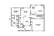 European Style House Plan - 3 Beds 2.5 Baths 2752 Sq/Ft Plan #81-1441 