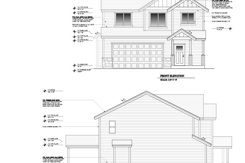 Home Plan - Exterior - Other Elevation for Craftsman House Plan #53-751 - 3 bed, 2.5 bath