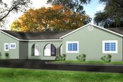 Adobe / Southwestern Style House Plan - 3 Beds 3 Baths 2801 Sq/Ft Plan #1-685 