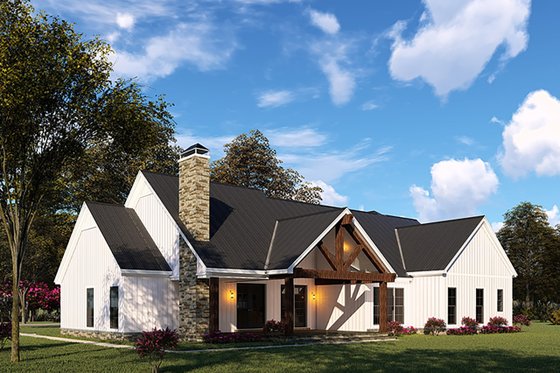 Exterior - Other Elevation 4 for Barndominium House Plan #923-130 - 3 bed, 2.5 bath