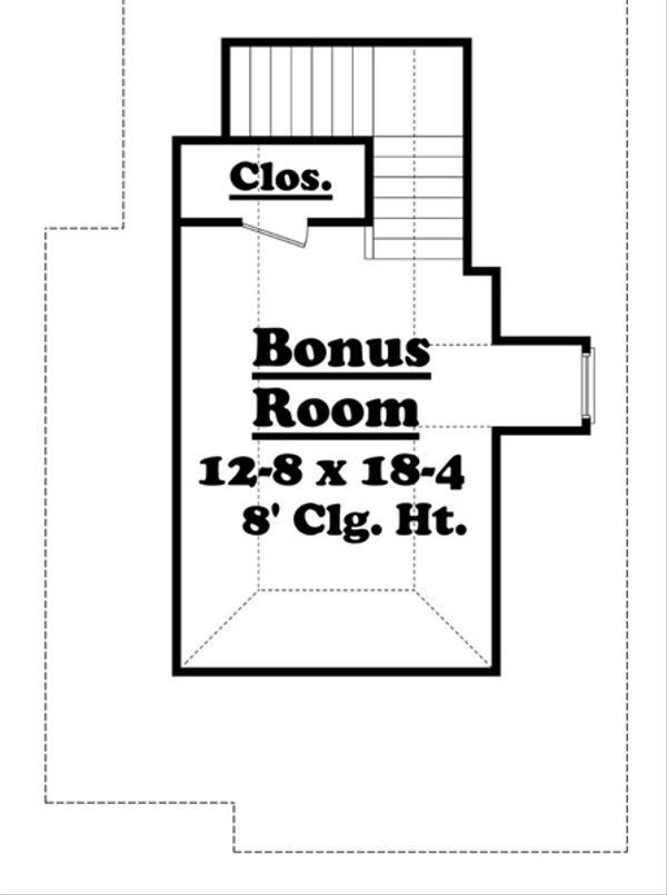 Home Plan - Optional Bonus Level