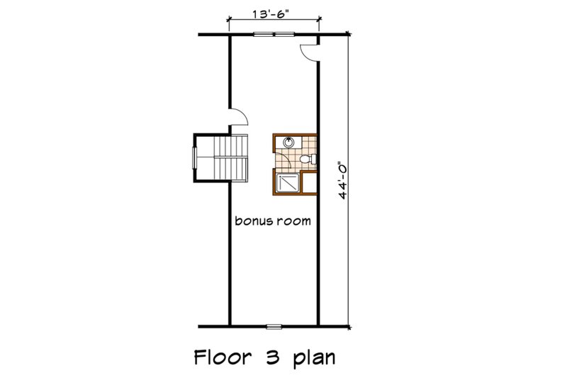 Architectural House Design - Floor Plan - Other Floor for Craftsman House Plan #79-346 - 3 bed, 2.5 bath