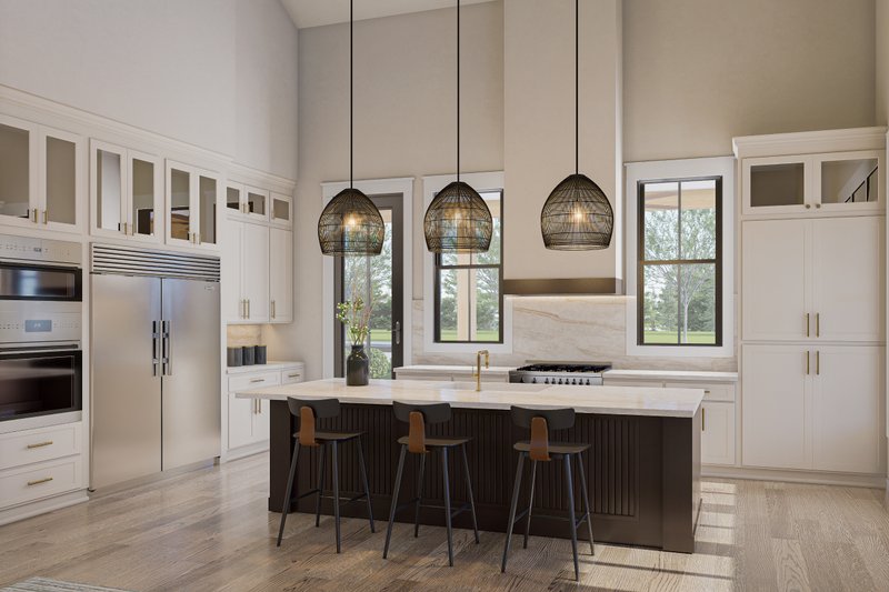 Dream House Plan - Interior - Kitchen for Barndominium House Plan #430-342 - 4 bed, 3 bath