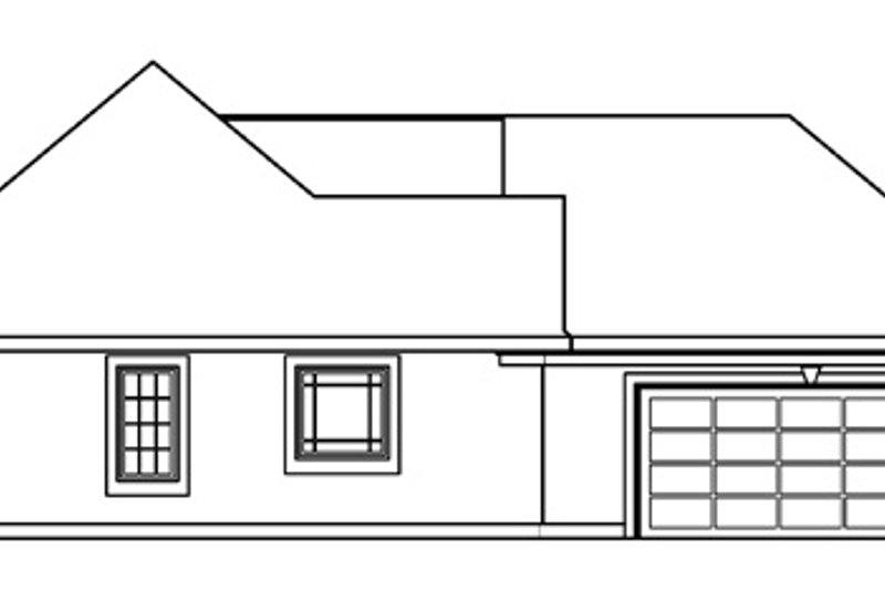 Home Plan - Exterior - Other Elevation for European House Plan #124-476 - 3 bed, 2 bath