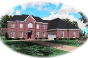 Colonial Style House Plan - 4 Beds 3.5 Baths 3825 Sq/Ft Plan #81-1533 