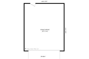 Floor Plan - Main Floor for Contemporary House Plan #932-232, 0 bath