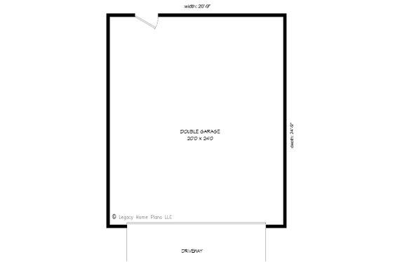 Floor Plan - Main Floor for Contemporary House Plan #932-232, 0 bath