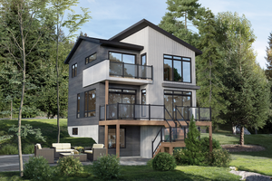 Cottage Exterior - Front Elevation Plan #25-4924