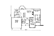 Traditional Style House Plan - 3 Beds 2 Baths 1509 Sq/Ft Plan #46-323 