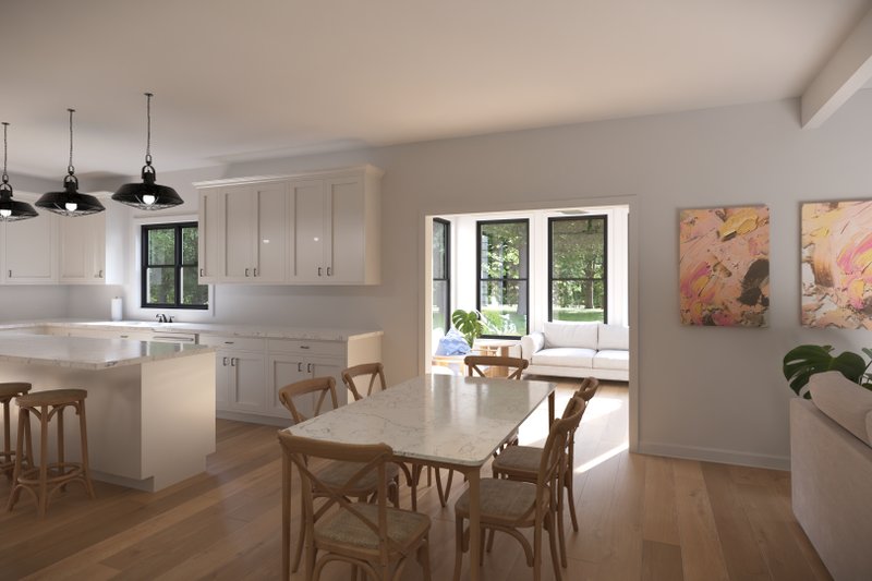 House Blueprint - Interior - Dining Room for Country House Plan #1089-48 - 3 bed, 2.5 bath