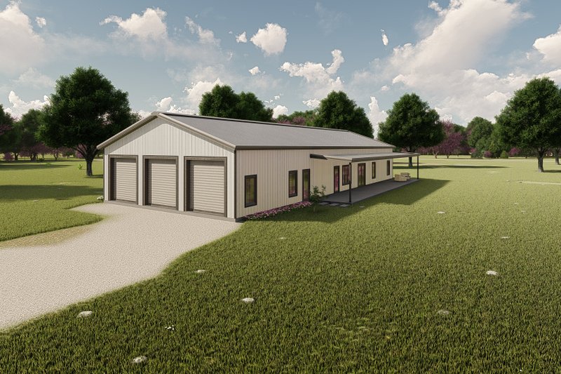 House Blueprint - Exterior - Other Elevation for Barndominium House Plan #1107-47 - 4 bed, 3.5 bath