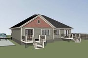 Traditional Style House Plan - 2 Beds 1 Baths 1824 Sq/Ft Plan #79-236 