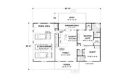 Country Style House Plan - 2 Beds 2.5 Baths 1500 Sq/Ft Plan #56-643 